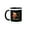 Black/White, variant on 3drose, Image of Christmas Santa Claus Monogram- Letter K- Not Foil Embossed, 15oz Two-tone Red Mug