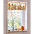 thumbnail image 4 of Valances for Windows Fall Thanksgiving Rod Pocket Cafe Window Treatments Valance Curtains for Kitchen Bathroom Laundry Basement Windows 42"x12", 4 of 6