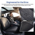 thumbnail image 3 of MaiQtai Car Seat Covers Set of 5 PU Leather Universal Fit Auto Cover SUV Truck, Black, 3 of 10
