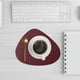 thumbnail image 5 of Cojín de taza con forma de gota de agua, cojín de mesa de té de doble cara, diseño de borde acolchado, funda de tela suave, almacenamiento plegable, fácil de limpiar, material plástico, 5 of 5
