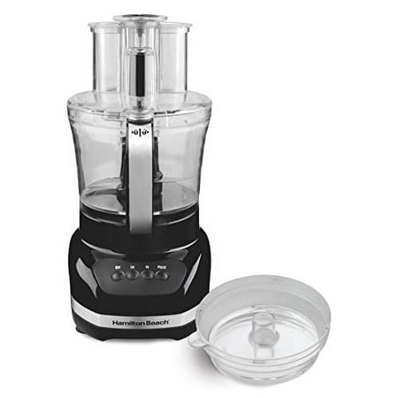 

Hamilton Beach Big Mouth Duo Plus 12 Cup Food Processor & Vegetable Chopper with Additional Mini 4 Cup Bowl Black (70580)