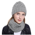 thumbnail image 3 of Clearance!Yoodem,hat and scarf set for women,beanie for women,Women's Hat Knit Cap Scarves With Circle Snow Winter,winter hat, Yellow One Size, 3 of 5