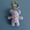 Purple Lace Bear, variant on New hand-knitted lace bear plush toy, cute yarn crocheted exquisite hanging ornament, perky-butt bear handmade keychain