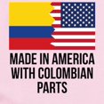 thumbnail image 2 of CafePress - Made In America With Colombian Parts Body Suit - Baby Light Bodysuit, Size Newborn - 24 Months, 2 of 4