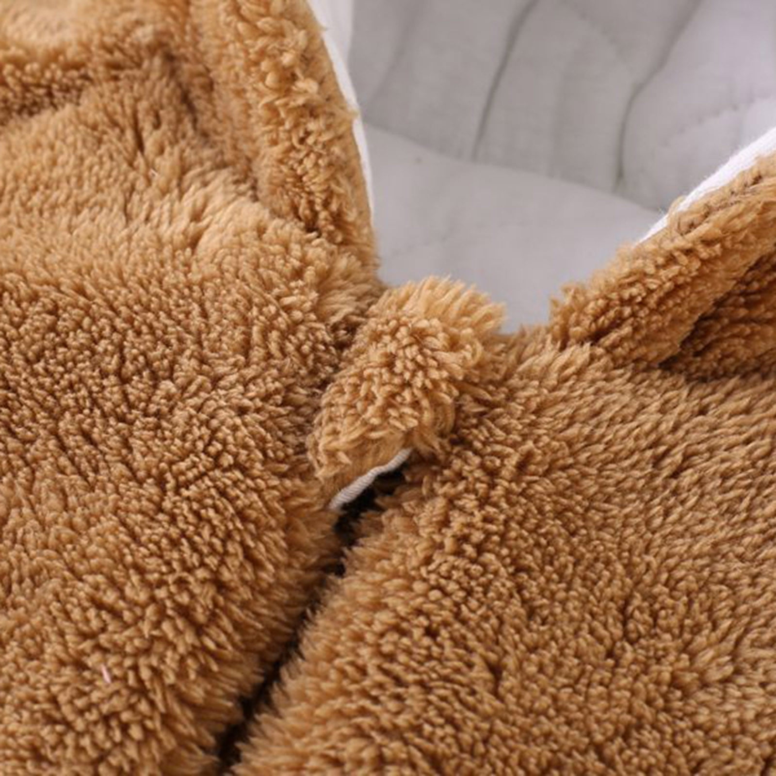 Jinhomg Cute Bear Onesie for Baby Soft Cozy Fleece Footie Hooded Romper Fall Winter Thermal Long Sleeve Full Zip Jumpsuit Trendy Bodysuit Flash 90 off Clearance Sale Brown 3 Months