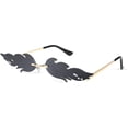thumbnail image 1 of FEISEDY Fire Flame Sunglasses for Women Mirror Rimless Fire Shaped Novelty Sunglasses B2839, 1 of 6