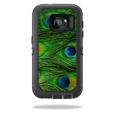 - MightySkins Protective Vinyl Skin Decal for OtterBox Defender Samsung Galaxy S7 Case wrap cover sticker skins Peacock Feathers