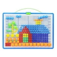 thumbnail image 1 of 296Pcs Kid Mushroom Pin Toy Children Education Plastic Assembly Blocks Hand Eye Coordination Toy, 1 of 7
