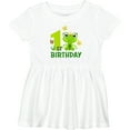 thumbnail image 3 of Inktastic 1st Birthday Princess Frog Girls Baby Dress, 3 of 5