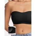 thumbnail image 5 of MINTREUS Womens Strapless Bras Jelly Push Up Bandeau Bra Non Slip Wireless Supportive Padded Bras Seamless Comfortable Tube Bra, 5 of 9