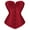 Red, variant on Bustier Corset Top Lace up Vintage White XS