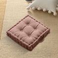 thumbnail image 3 of Thick Floor Cushion With Handles Floor Pillow, Velvet Square Floor Seating Cushion, Square Non Slip Reversible Chair Cushion, for Living Room Sofa Chair Floor Yoga Couch Tatami, 18*18Inch, 3 of 6