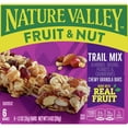 thumbnail image 2 of Nature Valley Chewy Fruit and Nut Granola Bars, Trail Mix, 6 Bars, 7.4 OZ pack of 2, 2 of 5