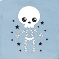 thumbnail image 3 of Inktastic Happy Halloween Spooky Skeleton and Stars Baby Burp Cloth, 3 of 3