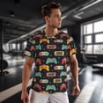 thumbnail image 3 of Wukai Retro Video Game Print Men's Short-Sleeved Mesh T-Shirt,Quick-Dry Short Sleeve Workout T-Shirt-Large, 3 of 8