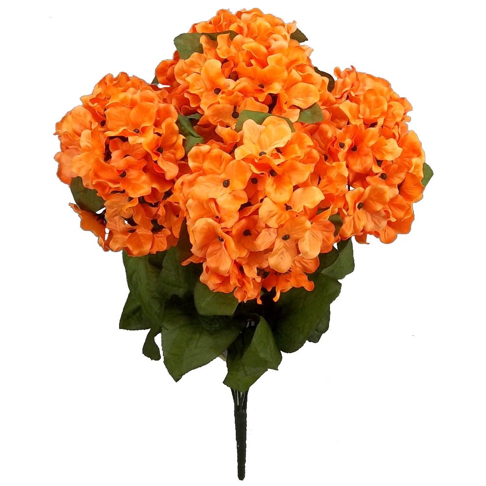 Admired By Nature 7 Stems Artificial Full Blooming Stain Hydrangea
