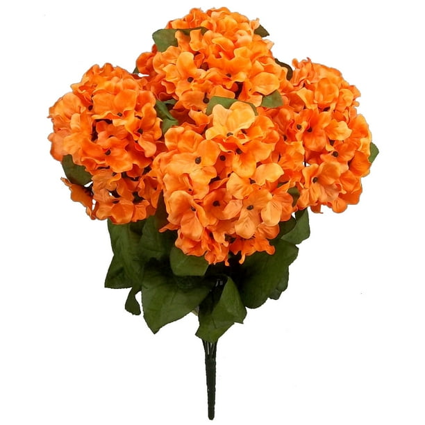 Admired By Nature 7 Stems Artificial Full Blooming Stain Hydrangea