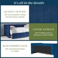 thumbnail image 6 of Novogratz Arliss Modern Glam Tuxedo Daybed with Storage, Twin, Blue Velvet, 6 of 23