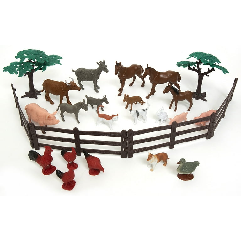 Zoo Troop Big Bucket of Farm Animals, 40-Piece Set photo 5