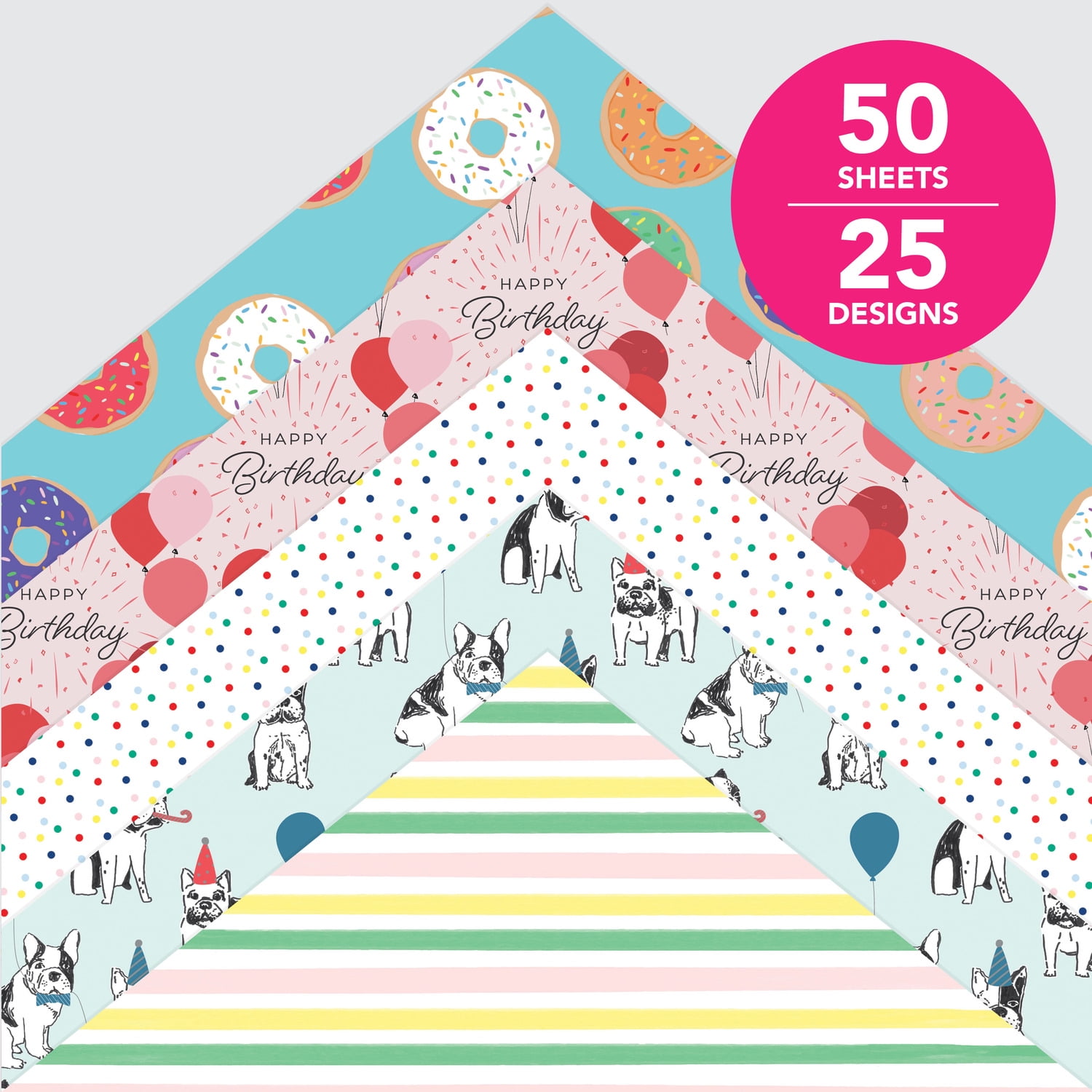 Roobee by Mara Mi Celebrations Paper Pad 12" x 12" - 24 lb/ 100 GSM, 50 sheets