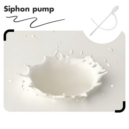 TELOLY Manual Siphon Pump Portable Transfer Pump Hand-Operated Liquid Transfer Pump for Gasoline,Kerosene,and Water