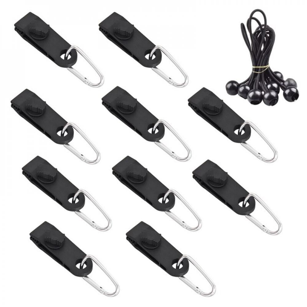 Camping Awning Clips Tents Awning Wind Rope Clamp Awnings Plastic Clip Tent Pull Point Outdoor Camping Tent Alligator Cip Hook Outdoor Plastic Clip Camping Tarp Clips Tents Awning Accessories 