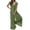 Green, variant on BLVB Women's Summer One Piece Jumpsuits Dressy Casual Short Sleeve V Neck Wide Leg Pants Jumpsuit Rompers with Pockets