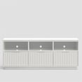 thumbnail image 3 of Origins by Alpine Blanca Rectangular Wood TV Console - White, 3 of 7