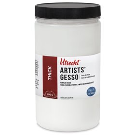Utrecht Artists Acrylic Gesso - White, 32 oz