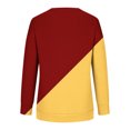 thumbnail image 4 of ICHUANYI Clearance Women's Fashion Printed Loose T-shirt Long Sleeves Blouse Round Neck Casual Tops Sweatshirt Hoodies(Wine, XL) ICHUANYI WER2023081511302, 4 of 5