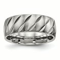 thumbnail image 1 of Bague en Titane Poli Diamant Taille 8, 1 of 6