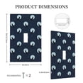 thumbnail image 3 of Fuzoiu Wolf And Moon Print Single Duplex Outlet Cover Plate, Light Switch Cover, for Receptacle Light Switch, Switch Cover Decorative Wallplate-Style T, 3 of 6