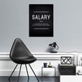 thumbnail image 6 of Motivational Canvas Salary Wall Art, Inspirational Quotes Painting Posters Success Picture Framed Wall Artwork for Home Office Workplace Motivation Gift for Friends- 12" Wx18 H, 6 of 6