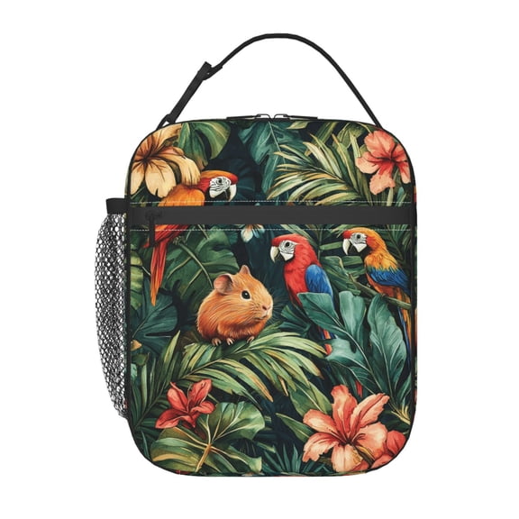 Guinea Pig Lunch Box Reusable Portable Lunch Bag Tote Bag for Work Picnic Hiking