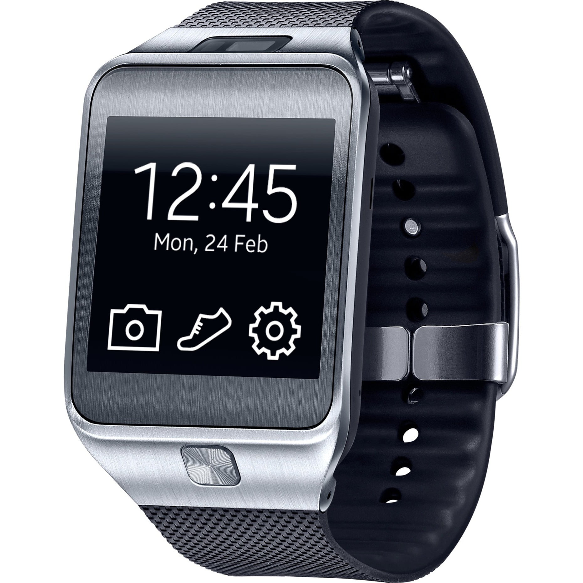 filosofía fuegos artificiales Acompañar Samsung Gear 2 SM-R380 Smart Watch - Walmart.com