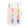 10 Sets Notepad Calendar Label Stickers Calendar Stickers for Notebook