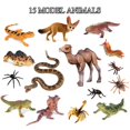 thumbnail image 3 of Set de figuras de animales del desierto SIENON, 32 piezas, con camello Fennec Fox, 3 of 6