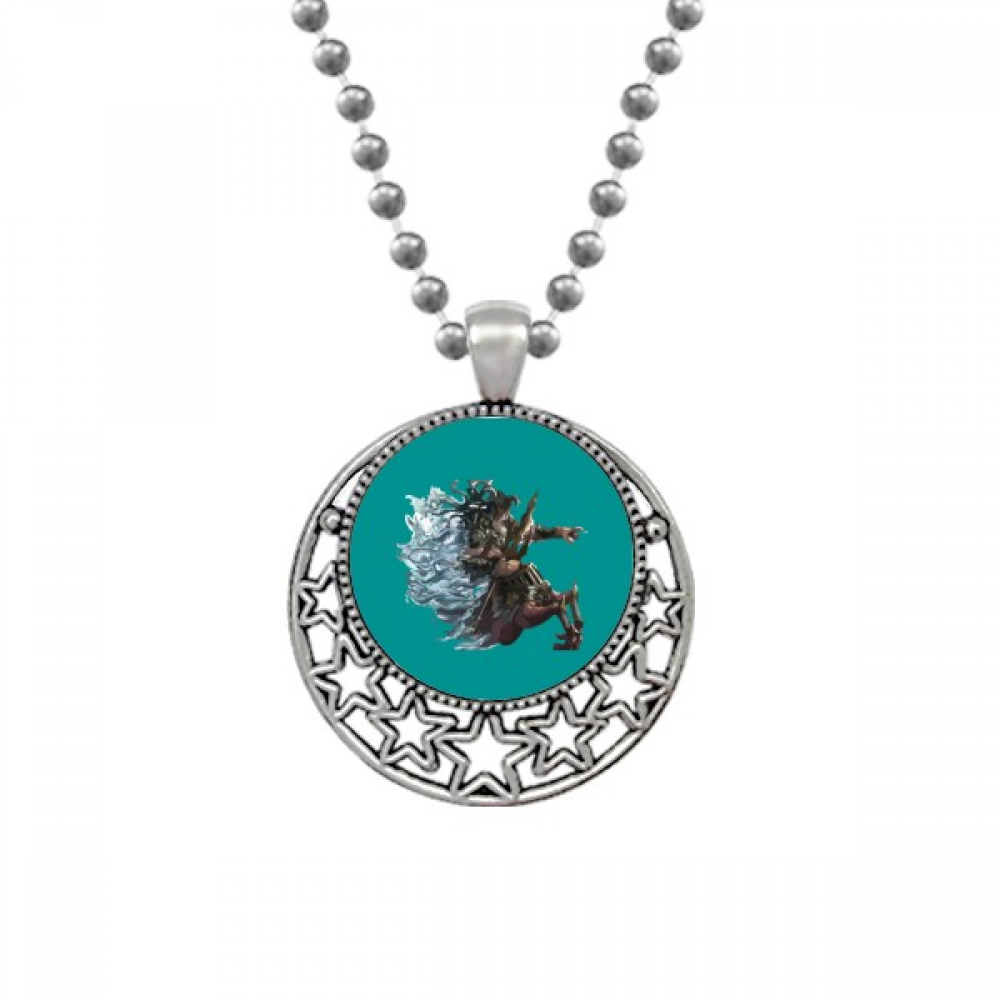 Proud Aggressive Sea Horses Necklaces Pendant Retro Moon Stars Jewelry