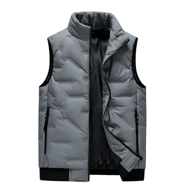 Pisexur Jackets for Men Work Jacket Standing Collar Multiple Pockets Outdoor Photography/Sports Jacket Coat Gray,5XL