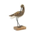 thumbnail image 7 of 14" Wooden Hand Carved Willet Bird Statue Figurine Sculpture Art Decorative Home Decor Accent Gift Handmade, 7 of 7