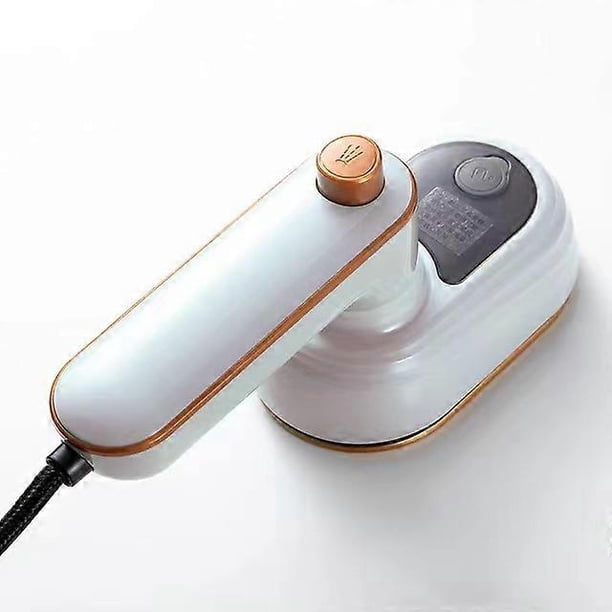 White)Mini Foldable Iron, Travel Iron with Spray, Portable Fast Heating Ironing Machine, 50ML Water Tank, 90 and 180 Swivel, Wet and Dry for Home