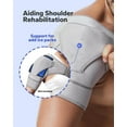thumbnail image 2 of Shoulder Brace, Rotator Cuff Support Brace and Arm Sling for Pain Relief, Shoulder Compression Sleeve for Preventing Strains and Dislocation, Adjustable Fits Left and Right Arm, Men Women, 2 of 14