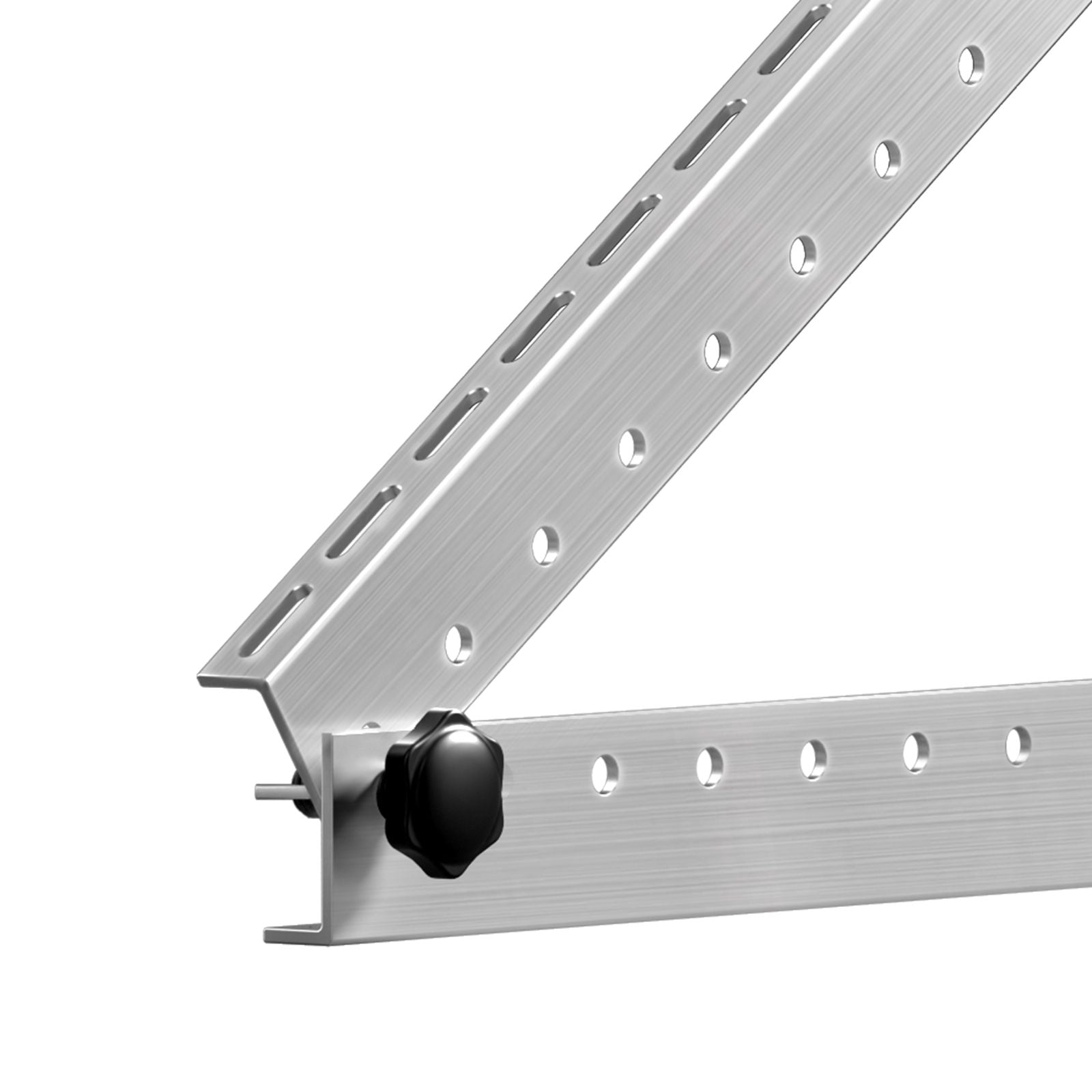 50 Inch Solar Panel Mounting Brackets, 0-90° Adjustable Angle, 265 lbs Capacity, Aluminum Alloy, for RV Boat Roof Solar Panels