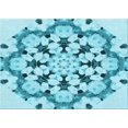 thumbnail image 1 of Ahgly Company Machine Washable Indoor Rectangle Transitional Tron Blue Area Rugs, 8' x 12', 1 of 7