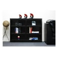 thumbnail image 2 of Bowery Hill Traditional 36" Tall 6-Shelf Double Wide Wood Bookcase in Espresso, 2 of 7