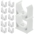 thumbnail image 3 of Miangastore Plastic Pipe Clamp White 50Pcs 1.0In For Construction Projects, 3 of 8