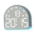 thumbnail image 1 of Reloj despertador con pantalla digital, decoración multifuncional, adorno de regalo con hora y temperatura, reloj de escritorio digital para mesa. Gris, 1 of 8
