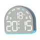 thumbnail image 1 of Reloj despertador digital de escritorio, compacto, versátil, con LED, moderno, para adultos. Gris, 1 of 9