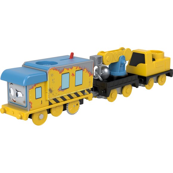 Thomas & Friends Wreck ‘n Roll Carly the Crane Motorized Toy Train with Wrecking Ball for Kids
