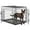 36" Black, variant on Demi Bonn 36" Dog Crates for Large Dogs Folding Mental Wire Pet Cage Outdoor and Indoor Dog Kennels with Double-Door, Divider Panel, Removable Tray, Black